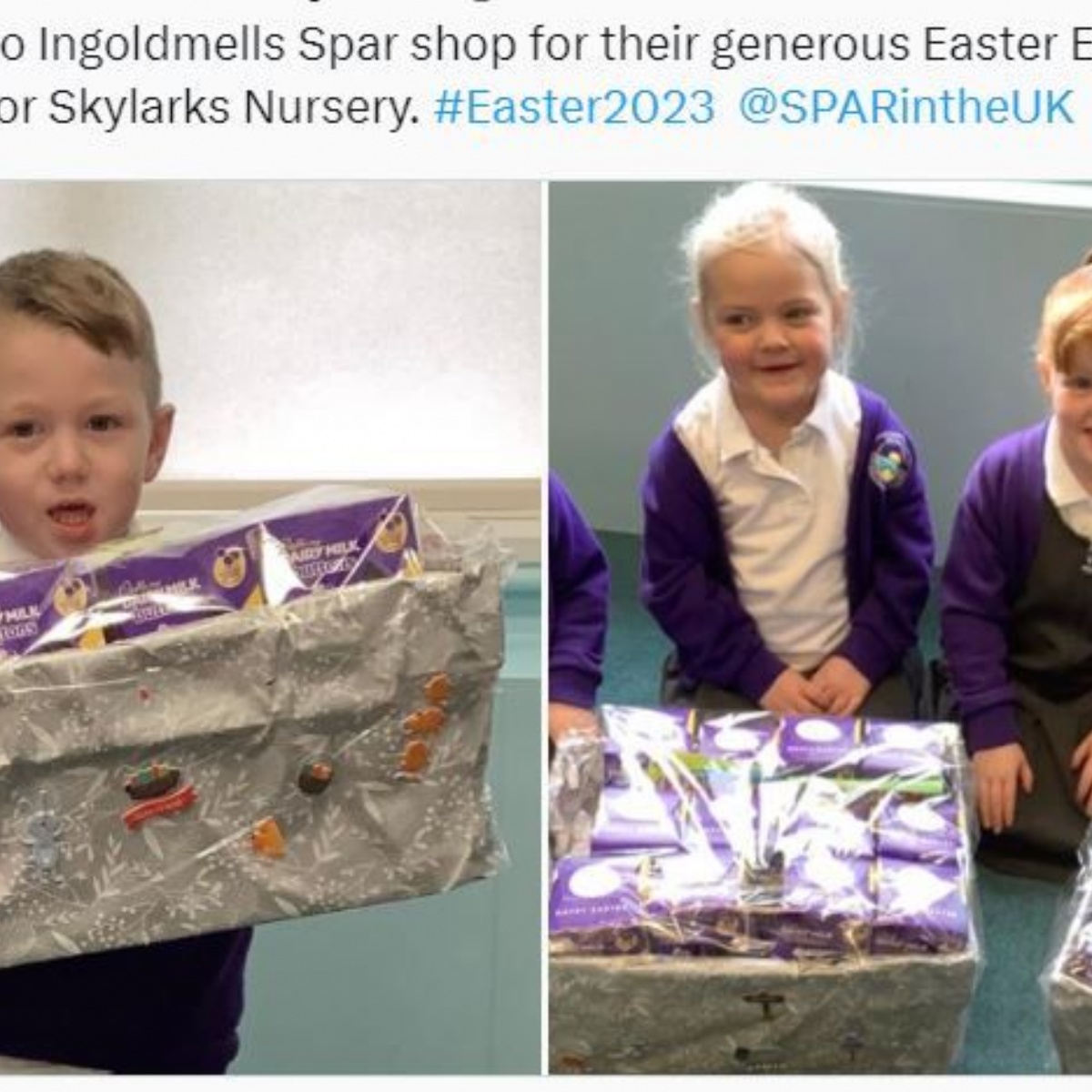 Skegness Infant Academy Easter Egg donations